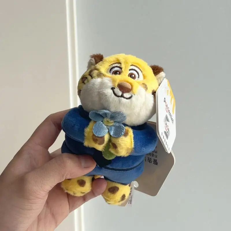Potdemiel 2025 Disney Zootopia Benjamin Plush Filled Keychain Doll Children's Backpack Pendant Children's Toys Birthday Gift