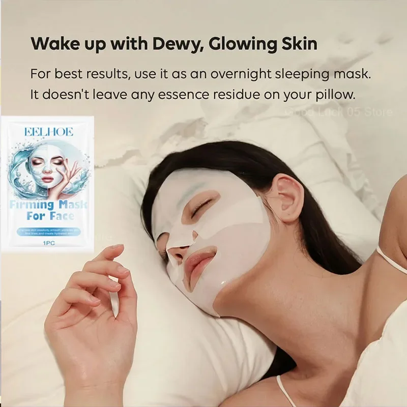 Collagen anti-wrinkle deep moisturizing whitening soluble hydrogel mask smooth brightening skin care