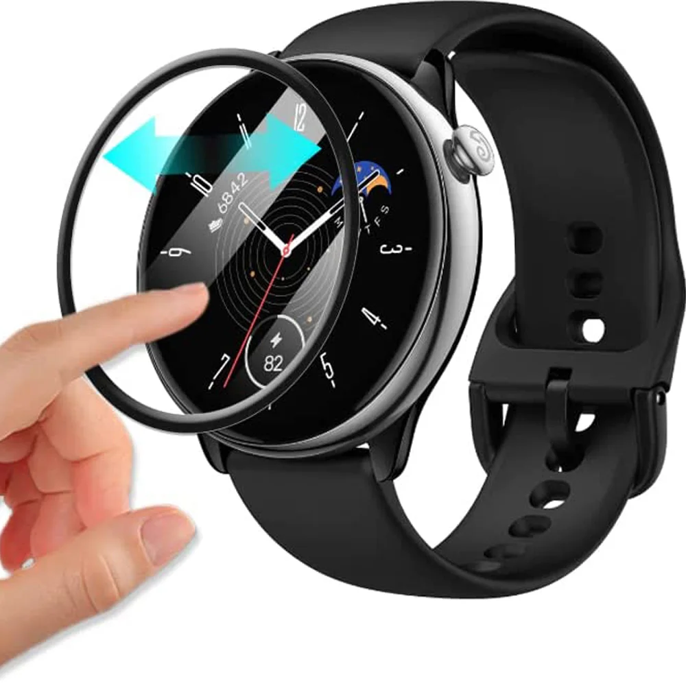 Dla Huami Amazfit GTR mini Screen Protector Amazfit GTR3 3 PRO 2 2E 3D zakrzywiona miękka folia ochronna (nie szkło)