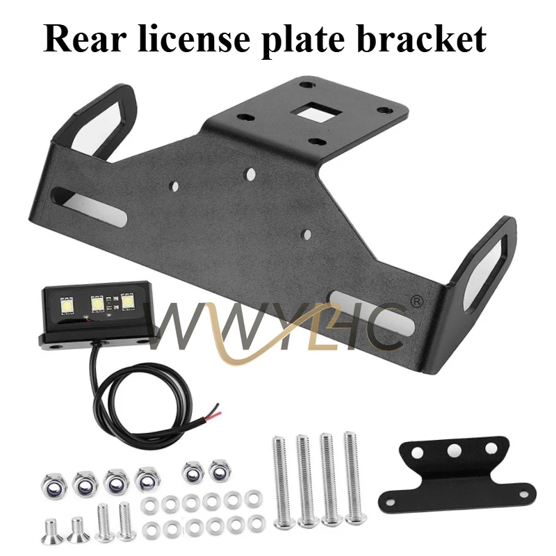Suitable for Kawasaki Python Z1000 Z1000R Modified License Plate Holder Short Tail Rack Rear License Plate Bracket Accessories