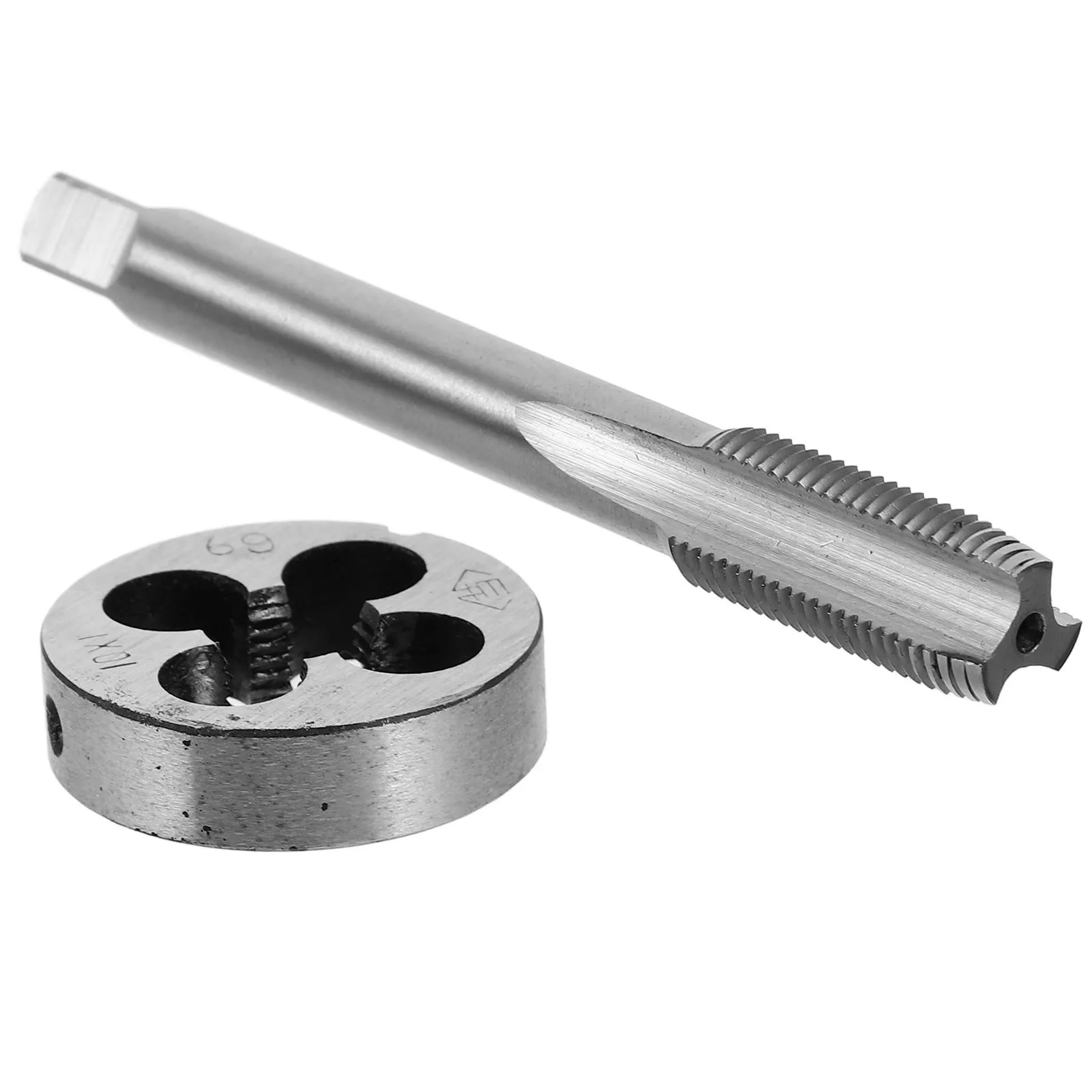 

Tap and Die Set Steel Straight Flute Threading Kit Repair Creating Tap Die Set Machine Threading Tool for Metal