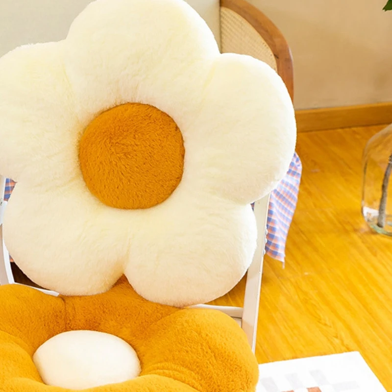 Flower Pillows -Lovely Sun Flower Pillow Daisy Shaped Cushions For Home And Office Decor