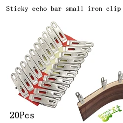 20pcs clip di ritorno a striscia di eco potente piccola clip di ferro clip a coda lunga strumento di incollaggio a striscia di eco