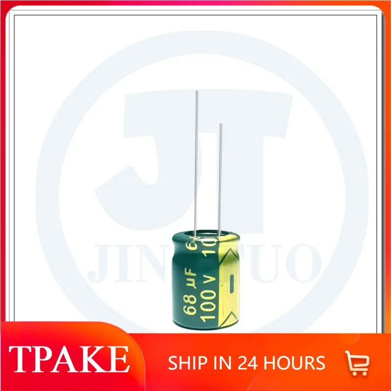10/50/500PCS 68UF100V 100V68UF 68MFD 10x13mm Radial Aluminum Electrolytic Capacitor