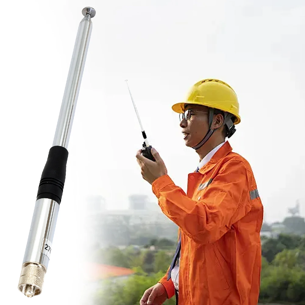 27MHz CB Radio Telescopic Antenna SMA Female 23cm-130cm Telescopic CB Antenna 2.15dB High Gain for CB Handheld/Portable Radio