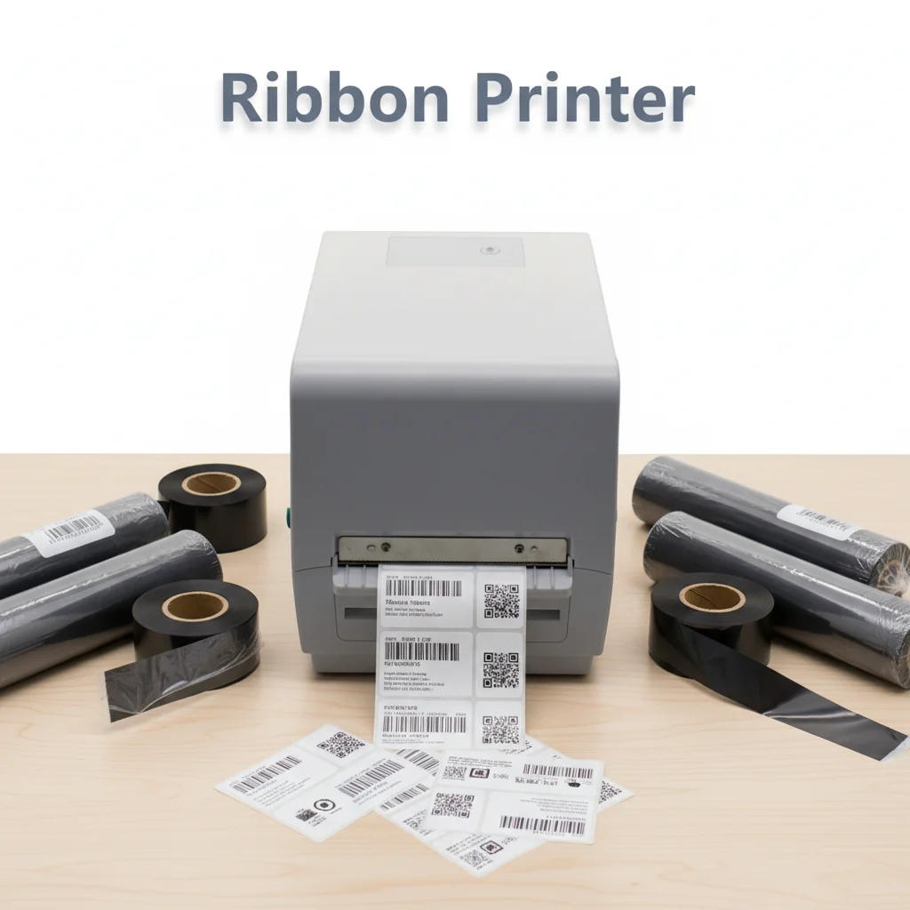 4Inch Ribbon Printer Wireless Bluetooth WiFi USB Lan Thermal Shipping Transfer Label Printer for Small Business 203dpi/300dpi