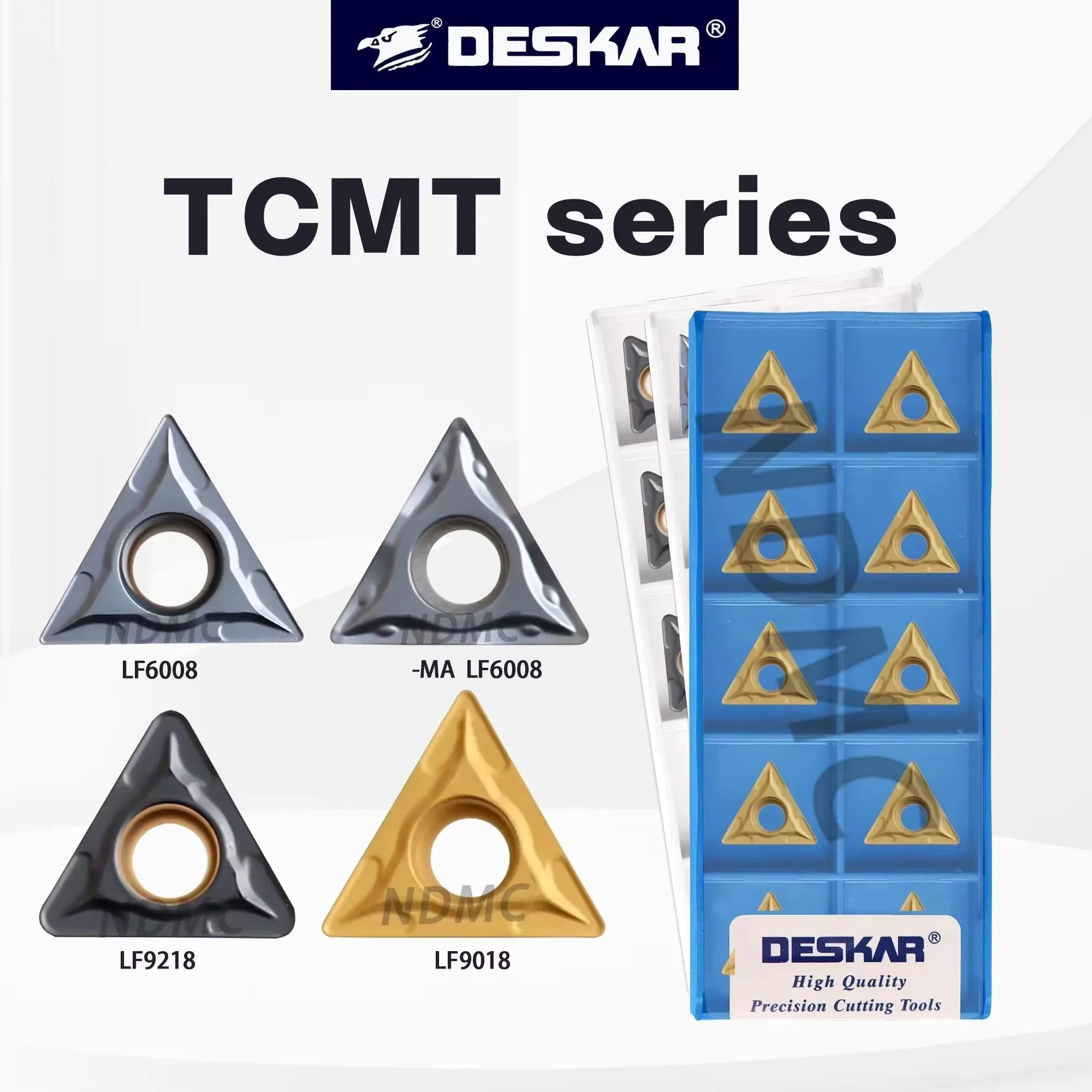 DESKAR Cutting Tool TCMT110204/08 16T304/308 LF6008/LF9018/LF9218 Numerical Control Lathe Inner Circle Triangle Turning Inserts