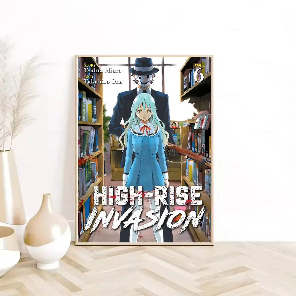 High-Rise Invasion Poster  HD sticky wall waterproof home living room bedroom Dorm bar aesthetic decoration