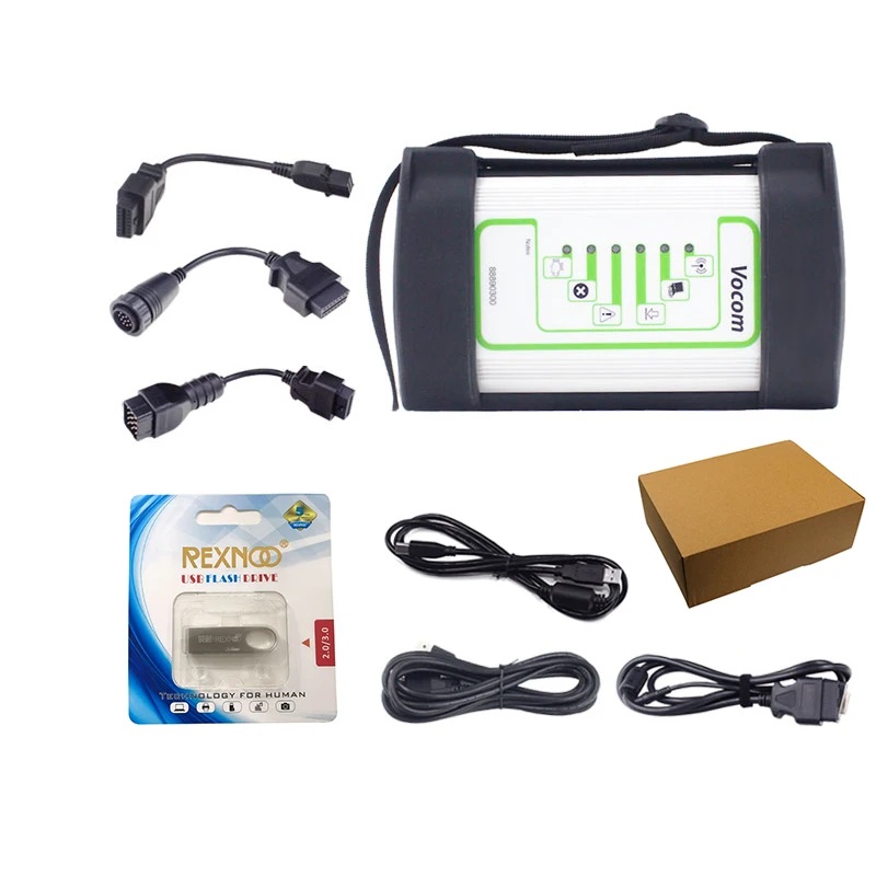 Vocom 88890300 USB 8핀 O 케이블 르노 UD 맥 중장비 트럭 로더 EURO6 Vocom 진단 스캐너 도구 인터페이스