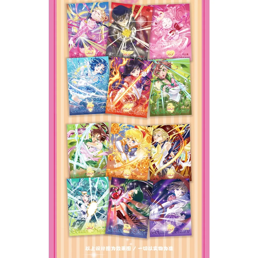Anime Collection Cards Japanese Comic Classics Popular Magical Girls Retro Fashion Goddess Series Theme Characters Cards Gifts