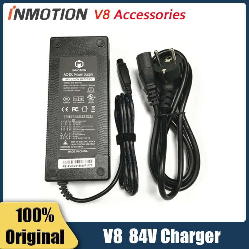 

Original Charger for INMOTION V8 84V Li-on Battery Unicycle Scooter Self Balance Electric Skateboard Power