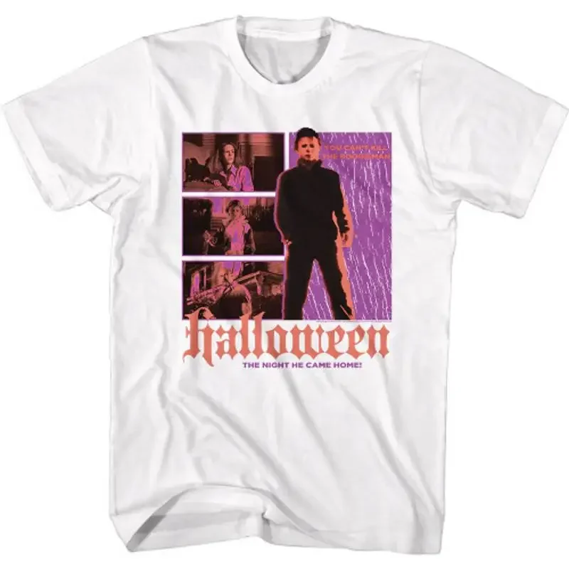 Halloween Classic Myers White Adult T Shirt