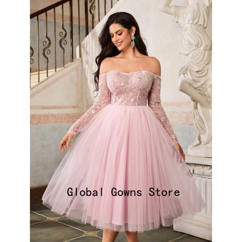 

Long Sleeves Ball Gown Strapless Elegant Evening Party Dresses Prom Homecoming Vestidos For Women Formal Occasion Customized
