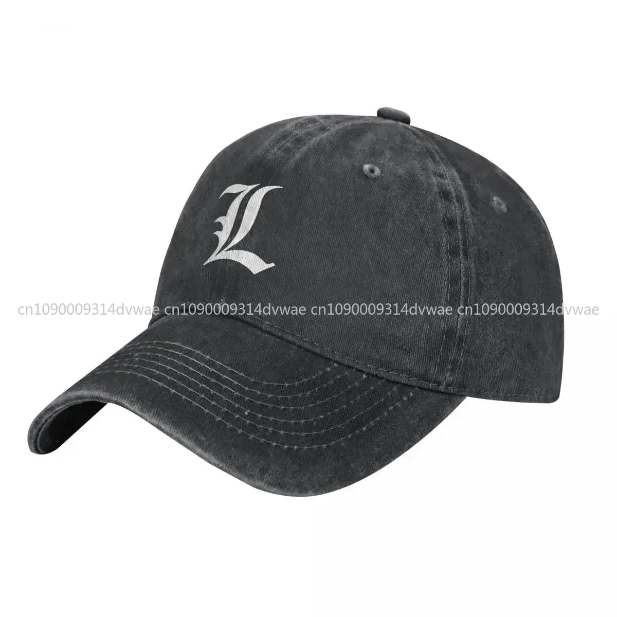 

L – Old English Initial White Letter L Cowboy Hat Big Size Hat Derby Hat Black Man Luxury Men Luxury Brand Women's