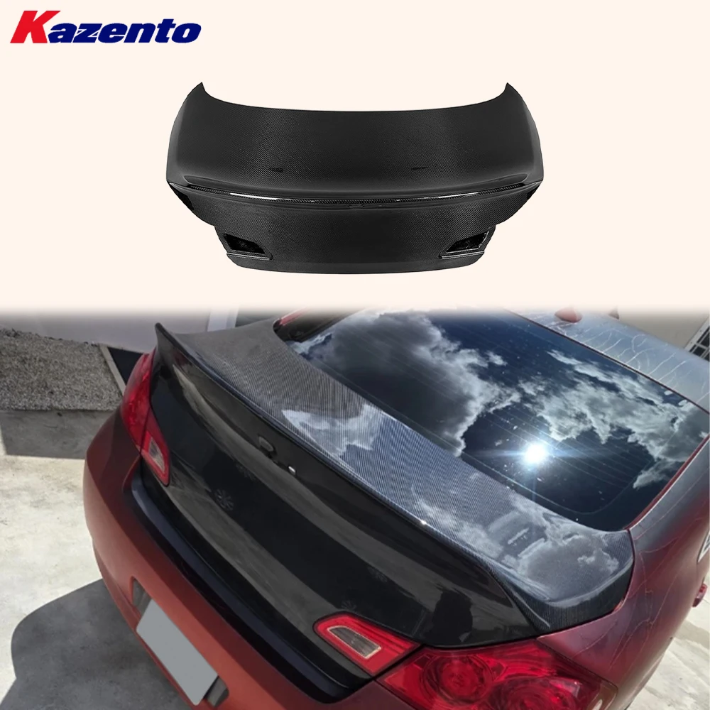 

For Infiniti G37 4 Door Sedan 2008-2013 Carbon HT Style Rear Trunk With Camera Hole