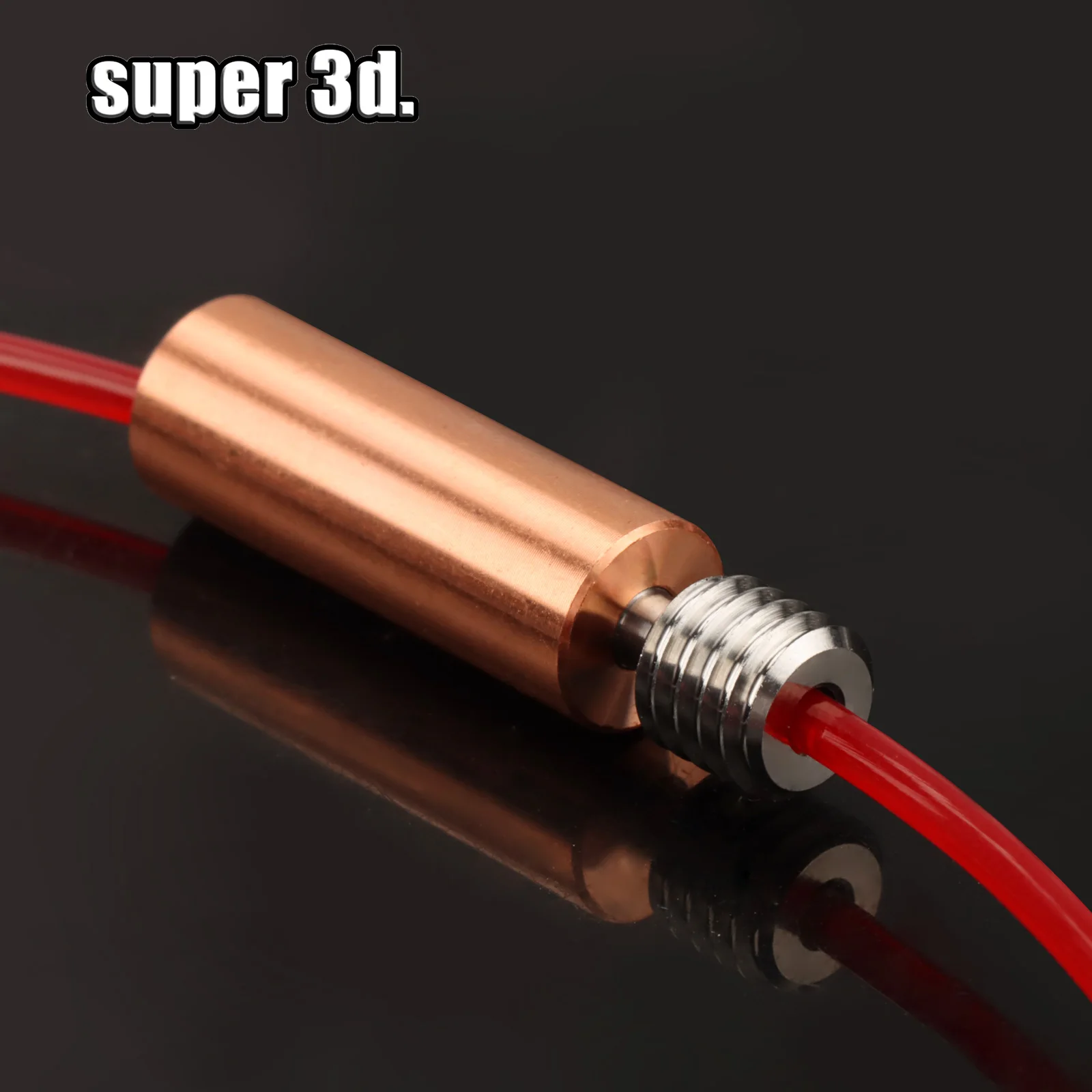 Bi-Metal Throat Heat Break Titanium Alloy TC4 Red Copper All Metal 3D Printer M6 /M7 For 1.75mm E3D  CR10 V6 HOTEND Heated Block