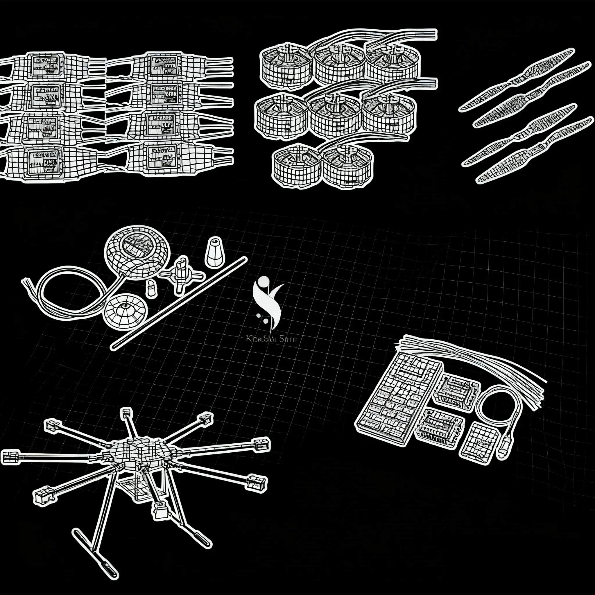 

LX1100 Full Carbon Fiber Octa-Rotor Frame BLHell 40A ESC PX4 PixHawk 6C PRO Double M8N/M9N/M10 Flight Comtrol Set D4114 Motor