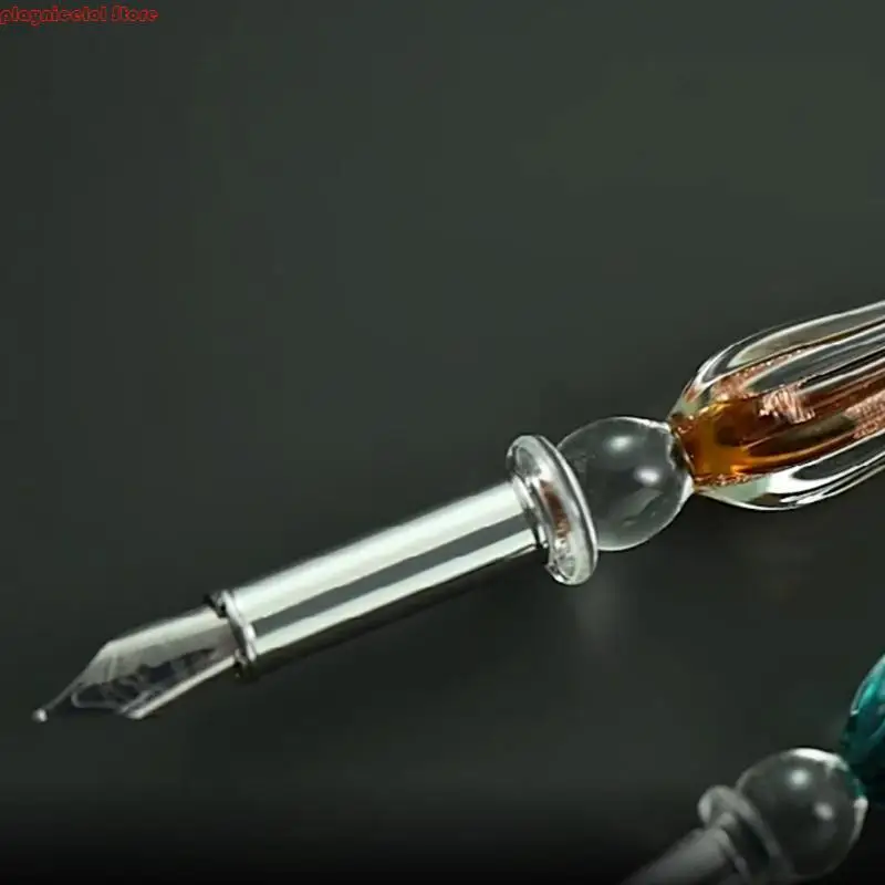 E8BA วินเทจจิ้มปากกาการเขียนน้ำพุหมึก 10 ปากกาผู้ถือปากกากล่องของขวัญการประดิษฐ์ตัวอักษรเครื่องเขียน