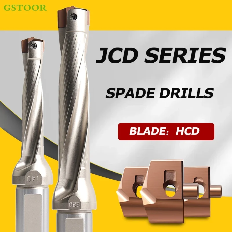 

JCD Drilling Holder JCD C20-100-3D Crown Drill 3D 5D 8D Spade Drills Indexable Extended Internal Cooling Deep Hole Drill For HCD
