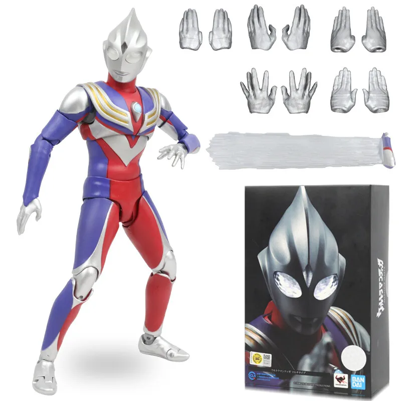 Bandai Ultraman toy, children's SHF real bone carving Diga super movable doll, the first generation figure model 15c boy SHE]