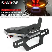300SR 450SS 450NK Motorcycle License Plate Holder Turn Signal LED Light For CFMOTO 450 SR 300 SS 250 SRS Tail Fender Eliminator