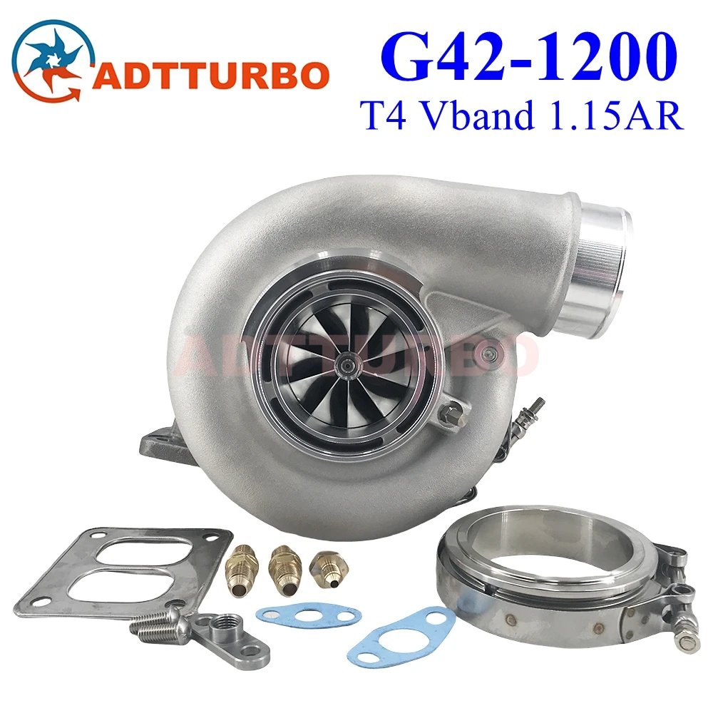 

G42 G42-1200 Turbocharger G42 1200 1.15/1.25A/R T4 Vband 757707-0011 Turbo Ball Bearing G-Series Turbine Supercharger For Garret