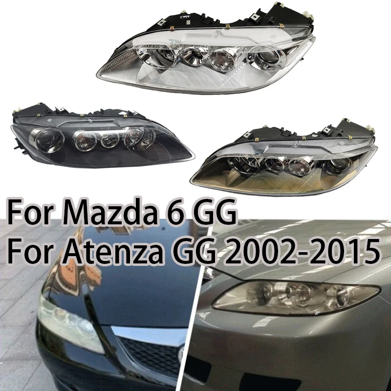 For Mazda 6 GG  Atenza  2002-2015 Auto Left and Right Front Bumper Head Lamp Headlam Car Front Headlamp Light Assy Halogen