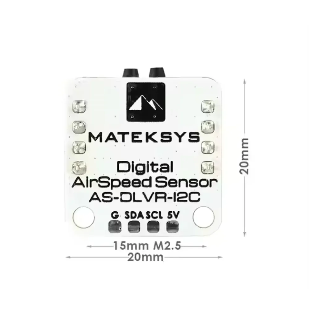 Matek SENSOR DE VELOCIDAD DIGITAL AS-DLVR-I2C ArduPilot RC Avión multirotor Controlador de vuelo FPV de ala fija