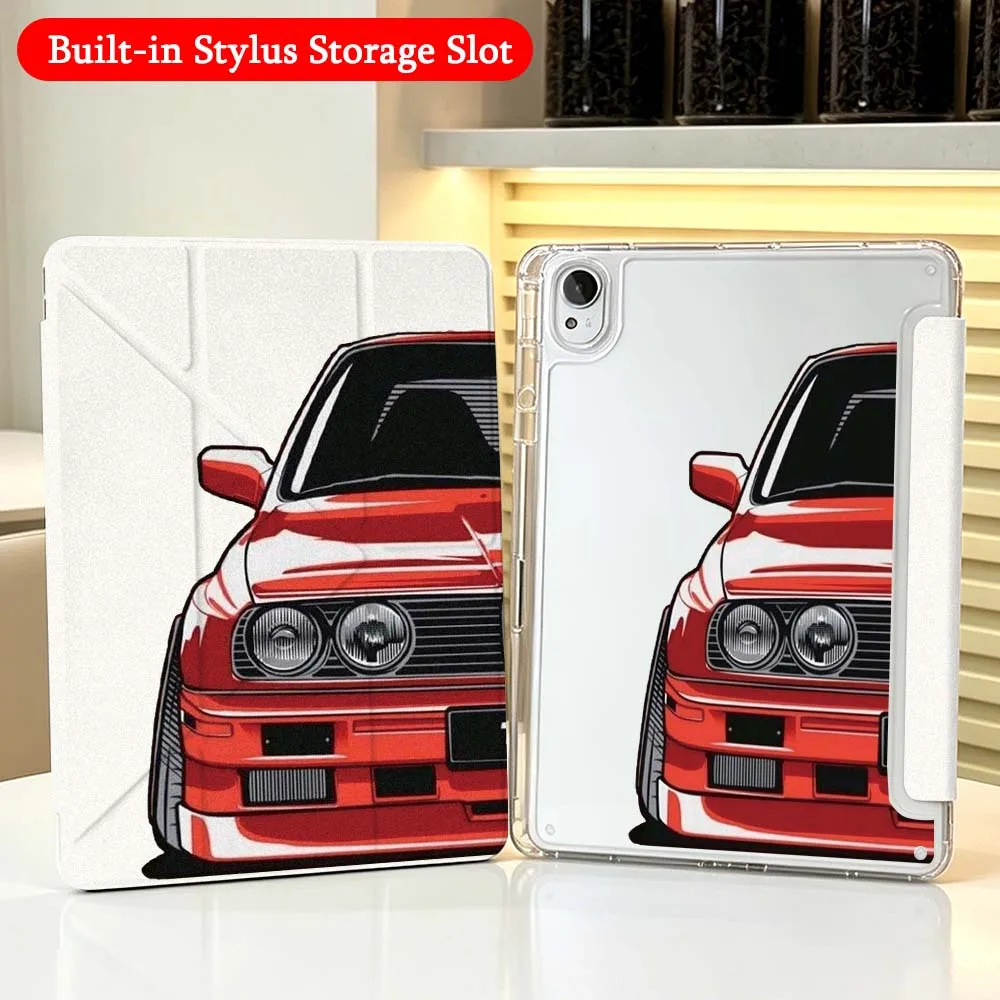 Red Car Cartoon Case For Huawei Honor Matepad Pad X10 X9 GT Pro V9 9 Air SE 12X 11.5 11 13.2 11.5s inch Foldable Tablet