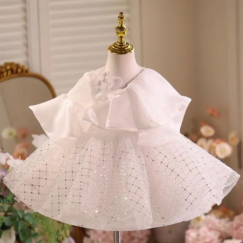 

High-End Girl Princess Dress Host Piano Performance Wedding Birthday Party Dresses For Girls A4532 Vestidos Bridesmaid Dresses