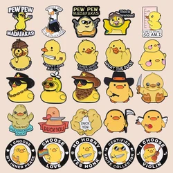 Fun Yellow Duck Collection Enamel Pins Duck You Western Cowboy Hat Brooches Lapel Badges Wholesale Jewelry Gifts For Kid Friends