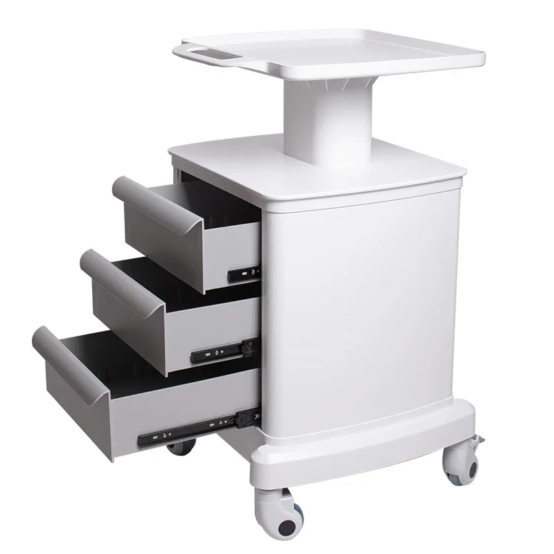 

Lash Designer Salon Trolley Professional Aesthetic Rolling Cart Stainless Steel Drawers Storage Organizer Commercial Furniture