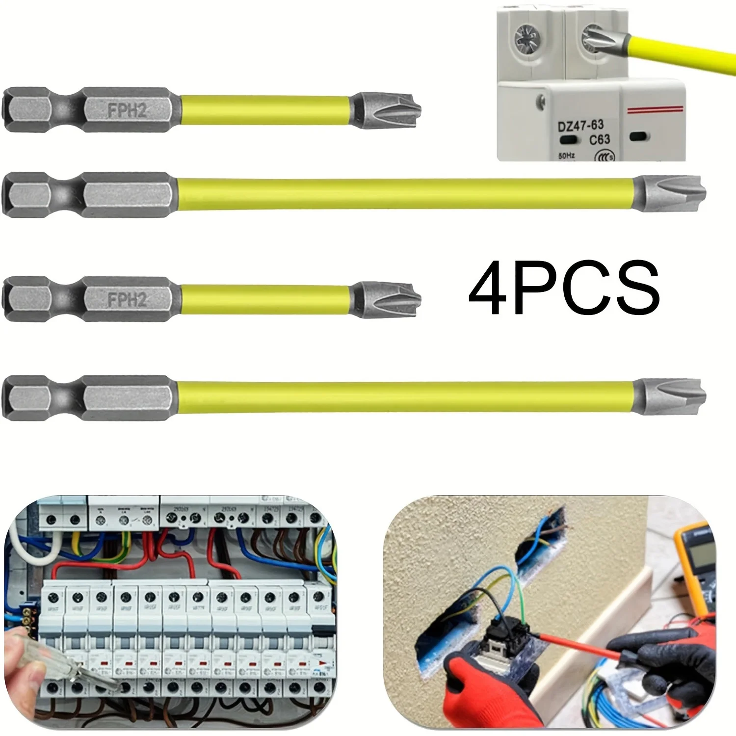 

Набор из 4 отверток, электрические отвертки 65 мм и 110 мм, магнитные крестовые отвертки