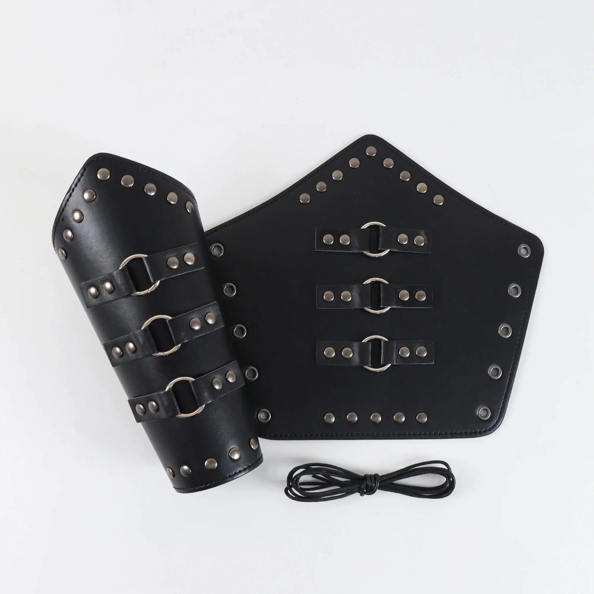 Halloween Mittelalterliches Wikinger-Kostüm-Set, Verkleidungs- und Aufführungszubehör – Detail 4