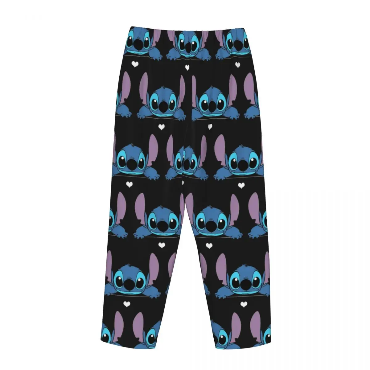 Women\'s Cartoon Animation Stitch Pajama Pants Custom Print Sleep Sleepwear Bottoms with Pockets