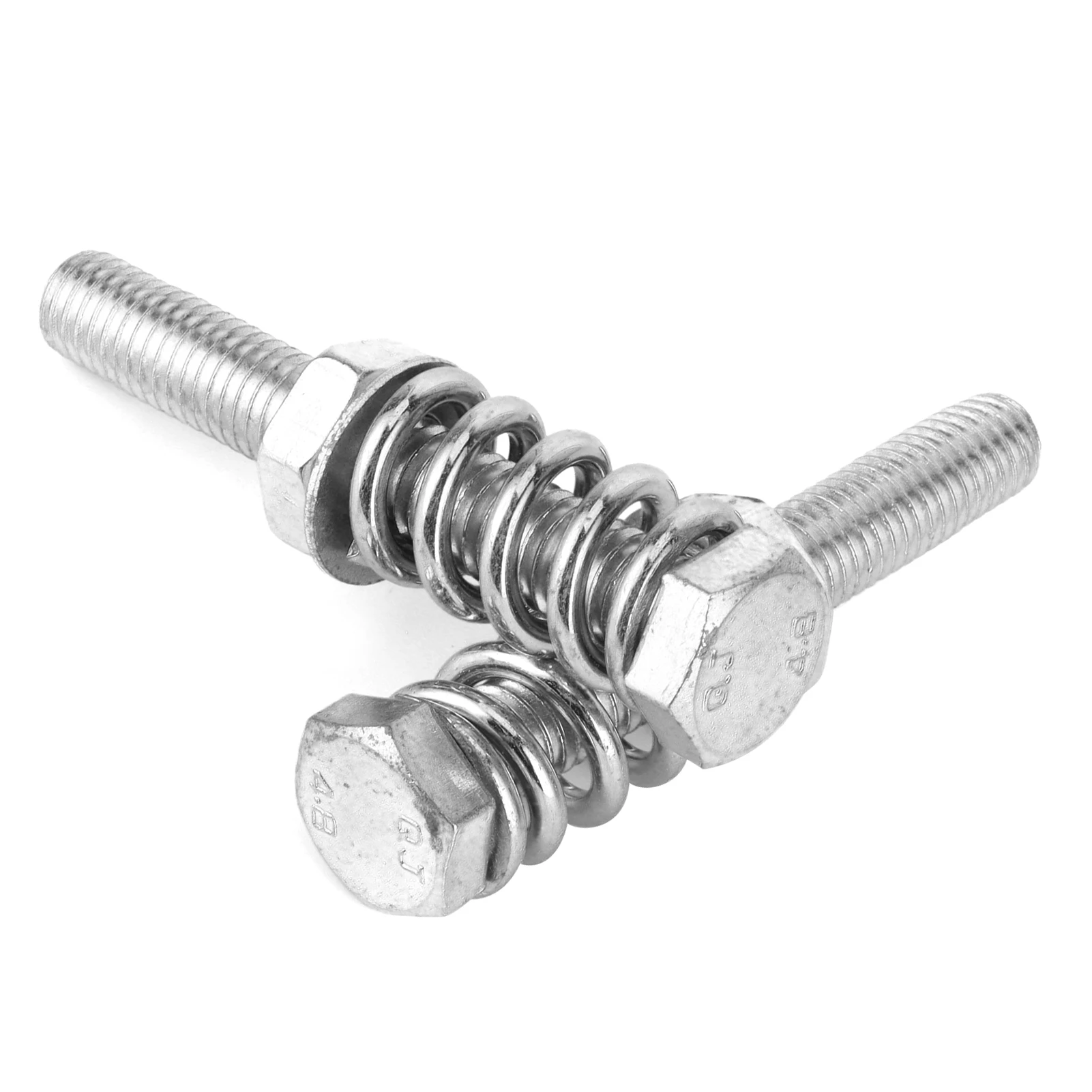 Exhaust Spring Bolt Kit M10x1.5 Stud Nut Set Corrosion Resistant Steel Direct Fit for Nissan Altima Sentra 2.5L Toyota Corolla
