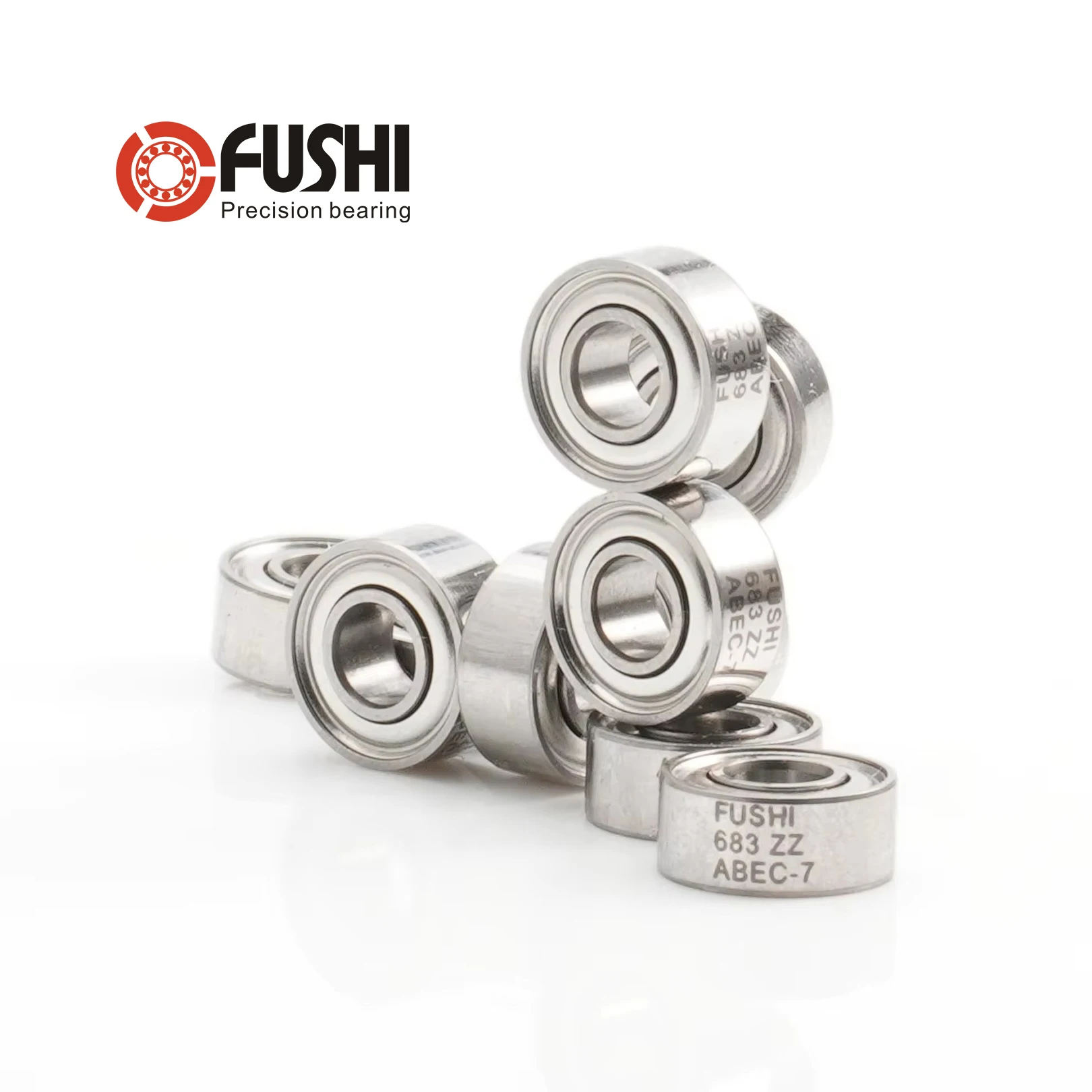 

FUSHI 683 ZZ подшипник 3x7x3 мм 10 шт. 683ZZ RS 2RS фланцевые подшипники наконечника для прочных промышленных двигателей высокая скорость
