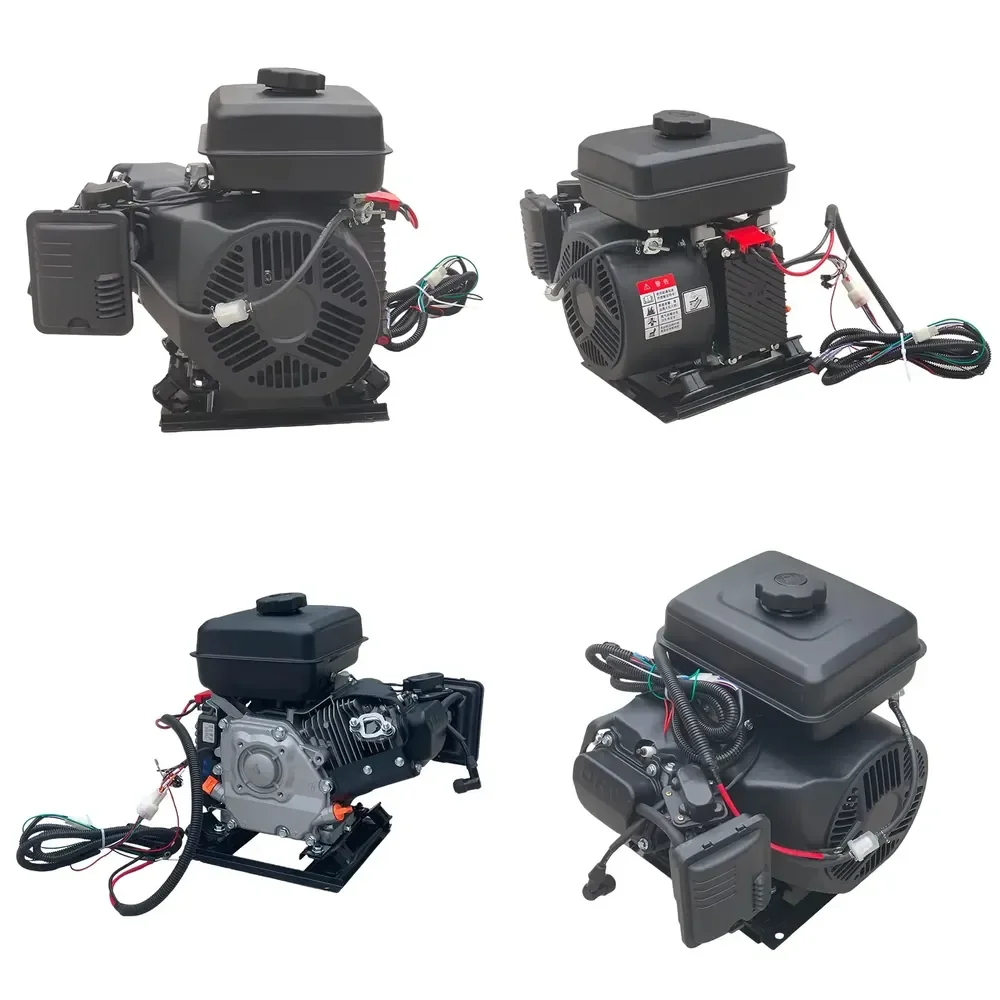 3kW Dual-Frequency DC Electric Start Generator Lithium Battery Tricycle Endurance Range Extender Camping Home Use