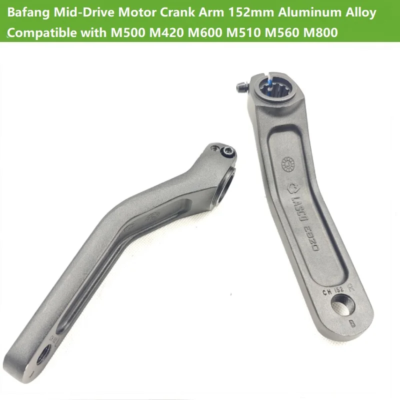 Bafang Mid-Drive Motor Crank Arm 152mm Aluminum Alloy Compatible with M500 M420 M600 M510 M560 M800
