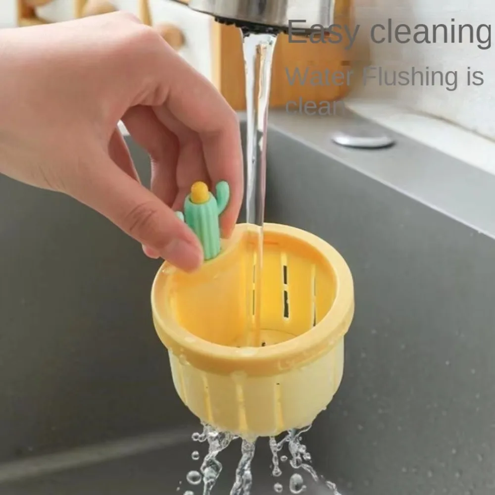 Modern PP Cactus Filter Fine Mesh Deodorization Sink Drain Strainer Waste Collector Multifunction Sink Strainer Home