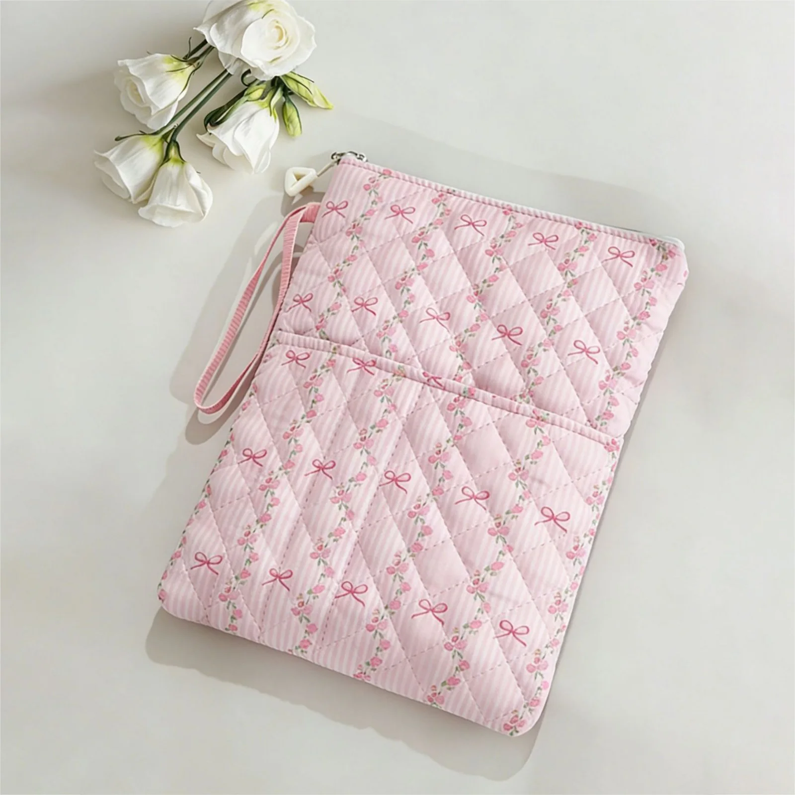 Book Cover with Zipper and Extra Sleeve Pocket Book Protector Books Accessories for Readers and Literature Lovers
