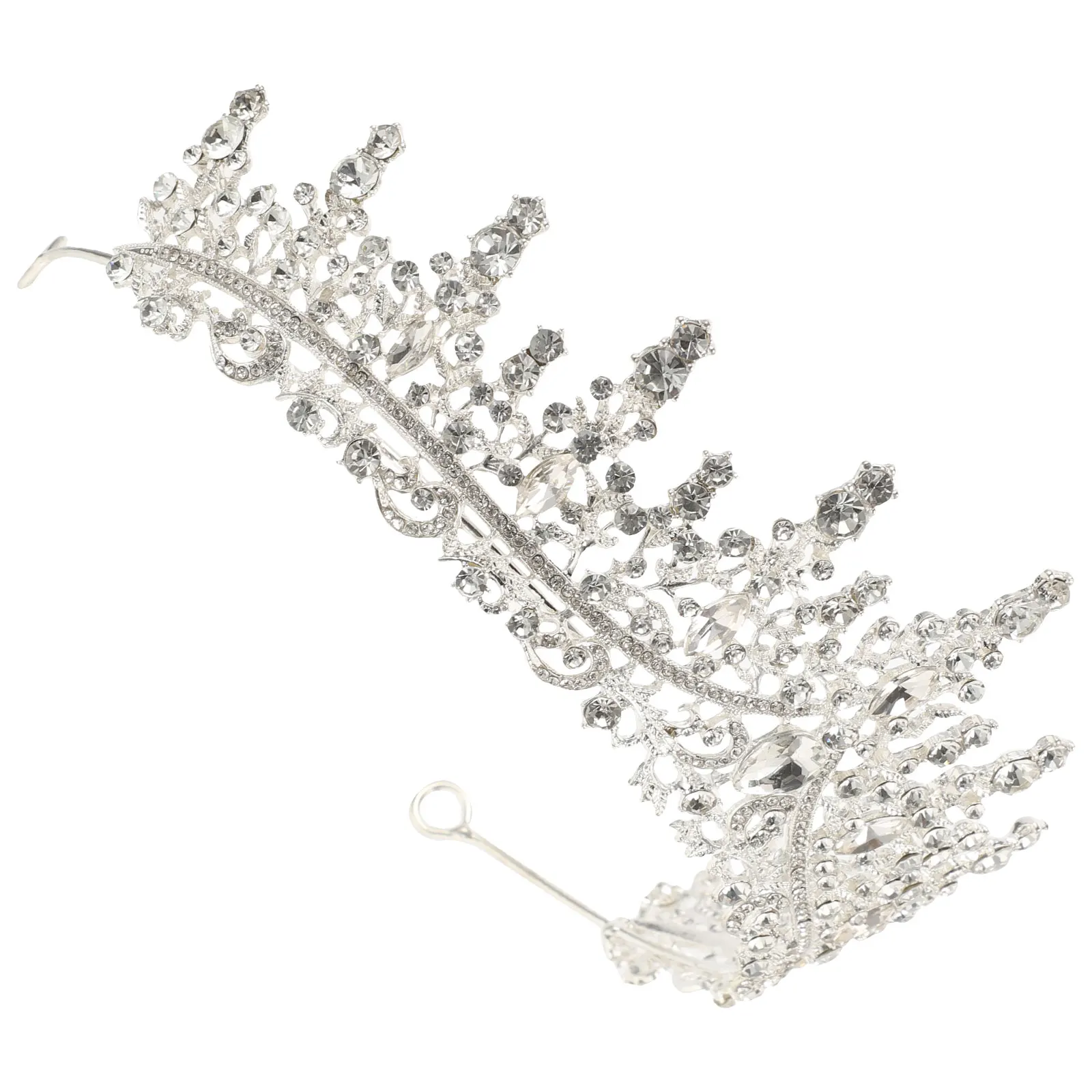 

Rhinestone Crown for Tiaras For Girls Women Wedding Bridal Zinc Alloy Lightweight Compact Hair Crown Banquet Party