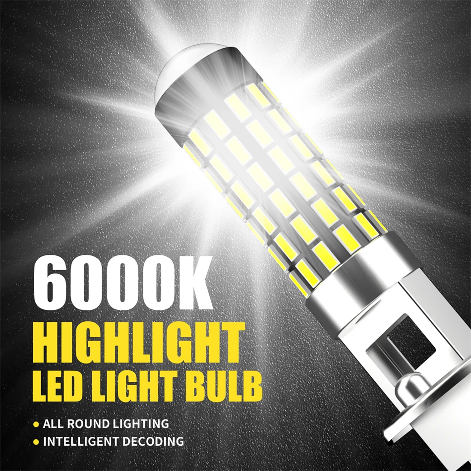AILEO 2Pcs H1 LED Headlight Bulbs Led Lights Mini 1800LM 6000K CSP Super Bright High Low Beam for Car Fog Lamps 12V Automobile