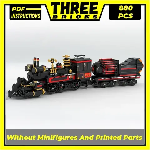 Tekniska Moc-klossar Modell Tillbaka till framtiden Tidståg Modulära byggstenar Presenter Leksaker För Barn DIY-set Montering 12 best sales tillbaka framtida tågmodell - №11