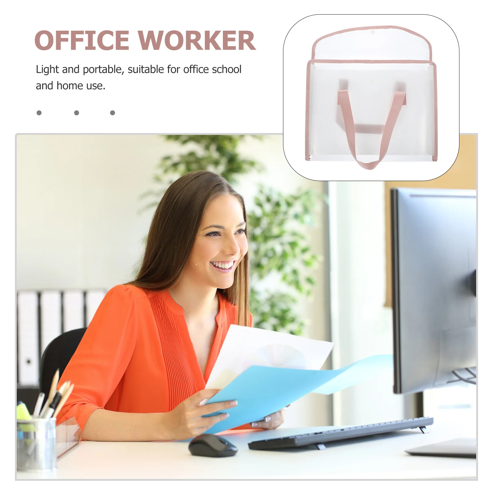 

Multi-Layer File Folder Organizer Portable Accordion Document Storage Pouch for Home Office School Accordion File Organizer