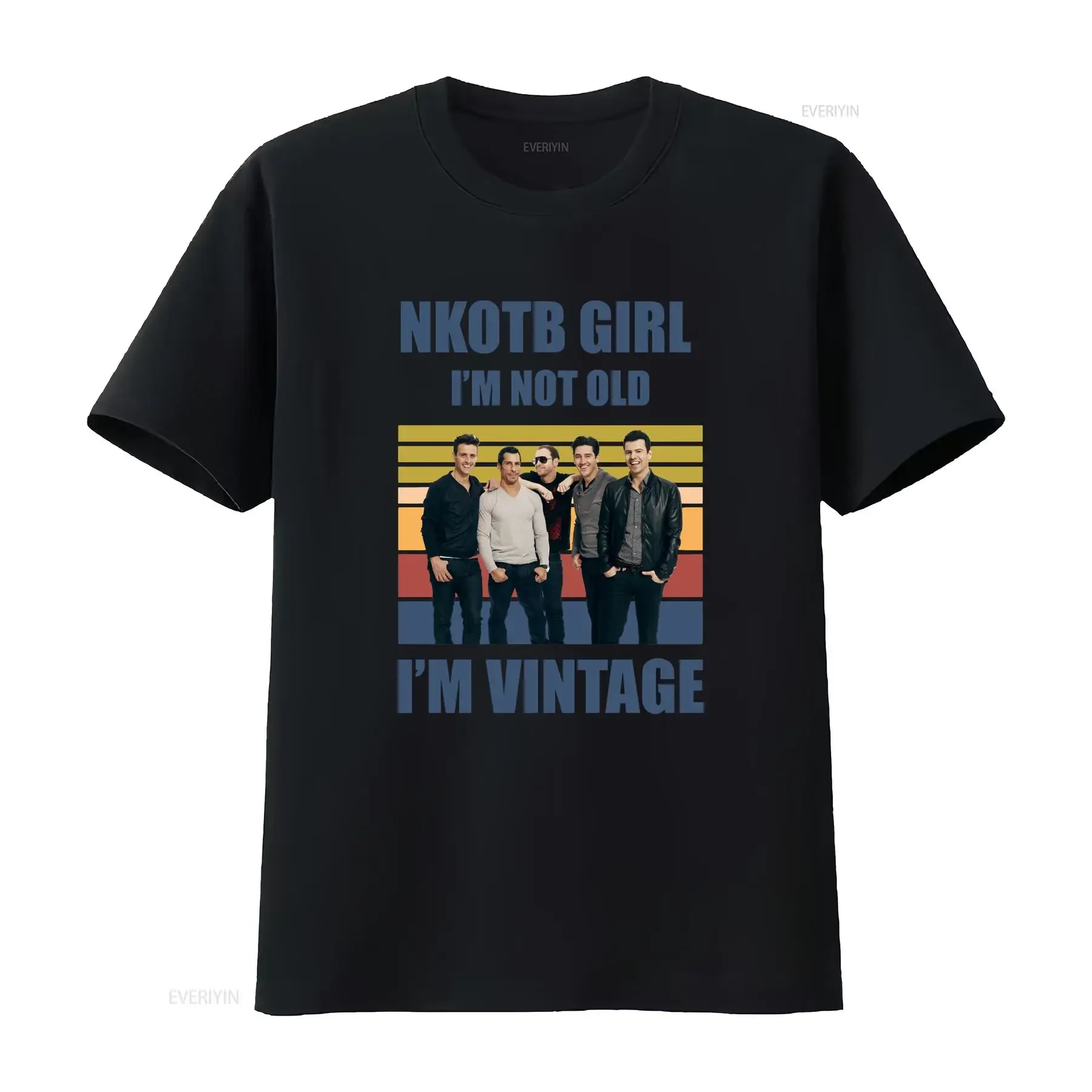 

Новая футболка Kids on the Block, винтажная футболка в стиле рок-группы NKOTB, милая для любителей музыки, винтажная стираная унисекс, повседневная