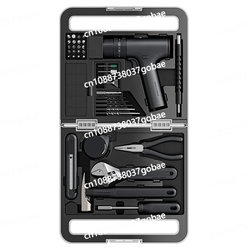 

Ящик для инструментов для домашнего обслуживания, многофункциональный фурнитурный полный набор инструментов