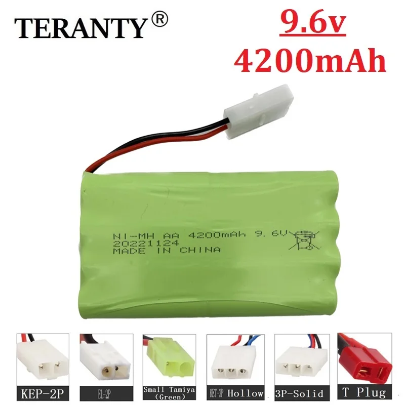 Upgrade 9.6v 4200mah NiMH bateria AA dla zabawki zdalnie sterowane samochody Tank Truck roboty pistolety łodzie AA Ni-MH 9.6v akumulator 3000mAh