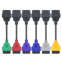 For FIAT ECU Scan Cable Adapter 6 Colors For FiatECUScan OBD2 Scanner Connector MultiECUScan ABS Airbag For FIAT ECU Scan Tool