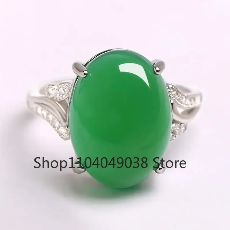 Red Agate Jade Ring Female Opening Adjustable Simple INS Style Sterling Silver Ring for Mom Women Rings Fine Jewelry Rings